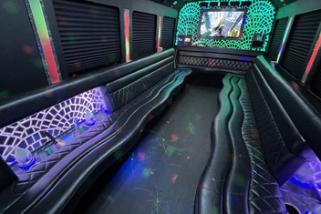 Fresno Limo Bus Interior