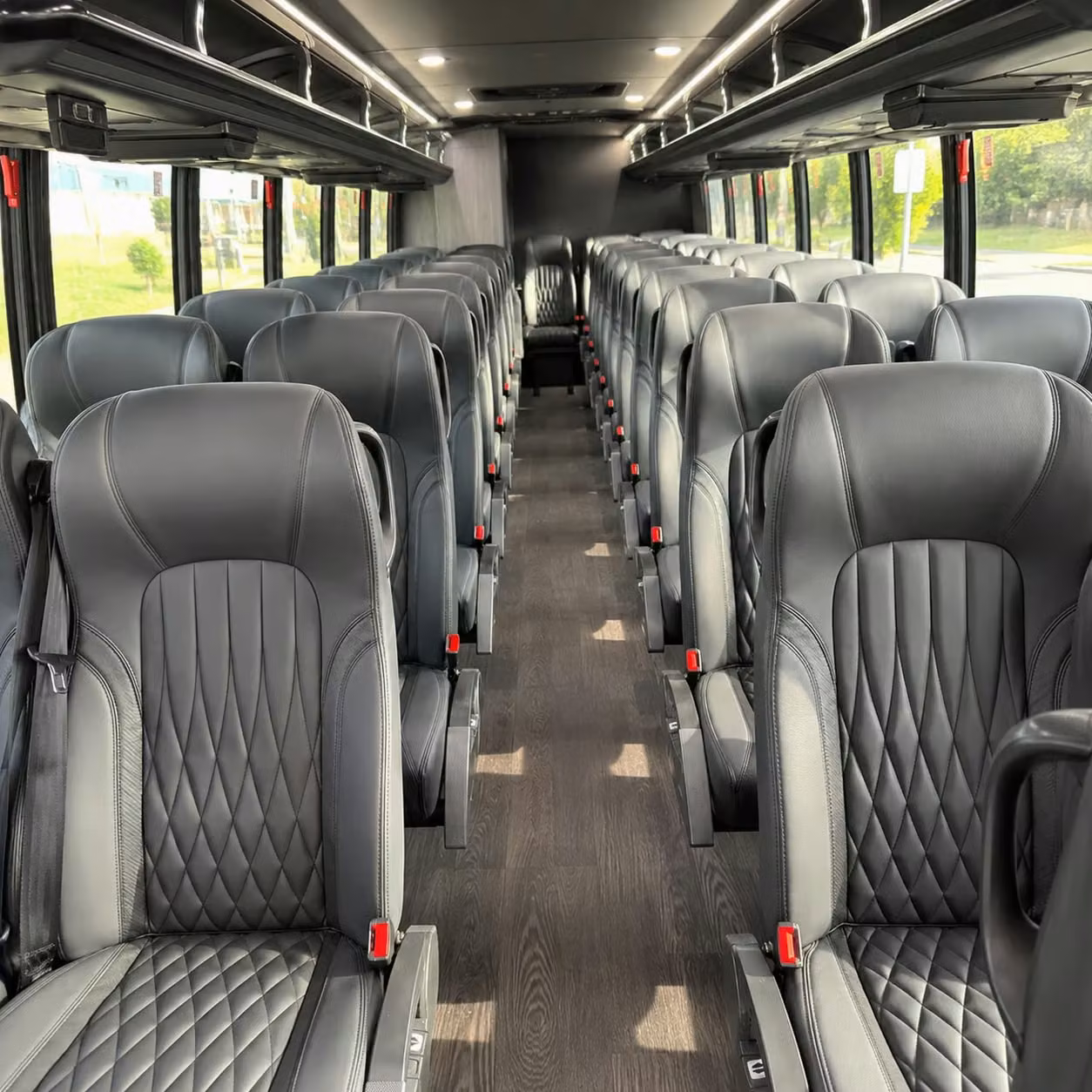 25 passenger minibus interior