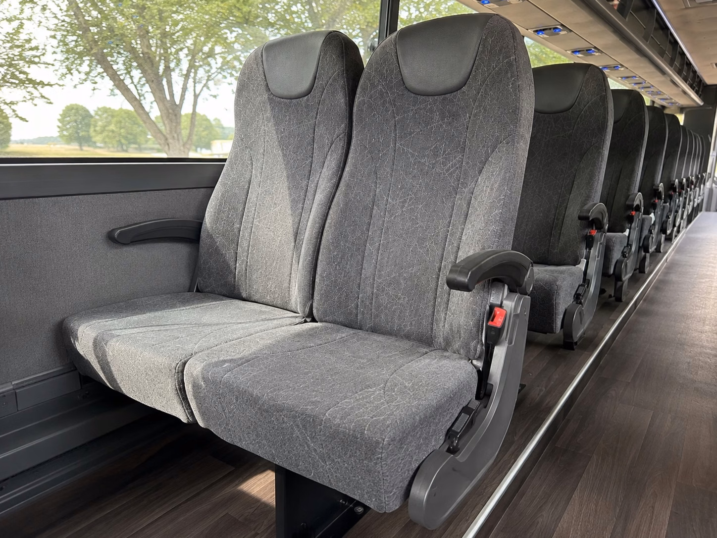 fresno charter bus interior